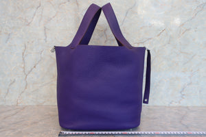 HERMES／エルメス ピコタンロックGM トリヨンクレマンス ウルトラヴァイオレット □P刻印 ハンドバッグ 700090050