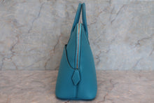 将图片加载到图库查看器，HERMES／BOLIDE 1923 Swift leather Turquoise blue □K刻印 Hand bag 600060142
