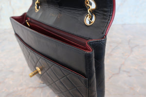 CHANEL Matelasse By color chain shoulder bag Lambskin Black/Red/Gold hadware Shoulder bag 700100093