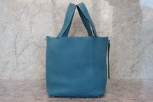 將圖片載入圖庫檢視器 HERMES／エルメス ピコタンロックGM トリヨンクレマンス ブルージーン □P刻印 ハンドバッグ 700020219
