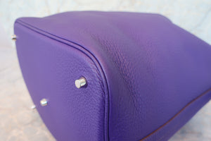 HERMES／エルメス ピコタンロックGM トリヨンクレマンス ウルトラヴァイオレット □P刻印 ハンドバッグ 700090050