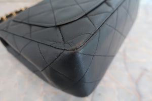 CHANEL/シャネル ミニマトラッセシングルフラップチェーンショルダーバッグ ラムスキン ブラック/ゴールド金具 ショルダーバッグ 700060276