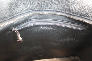 CHANEL/シャネル 復刻トート キャビアスキン ブラック/シルバー金具 トートバッグ 600080065