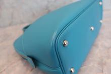 将图片加载到图库查看器，HERMES／BOLIDE 1923 Swift leather Turquoise blue □K刻印 Hand bag 600060142
