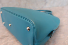 将图片加载到图库查看器，HERMES／BOLIDE 1923 Swift leather Turquoise blue □K刻印 Hand bag 600060142
