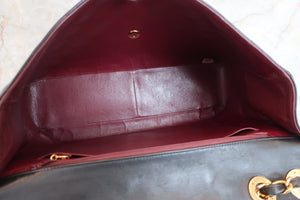 CHANEL Big Matelasse Single flap Chain shoulder bag Lambskin Black/Gold hadware Shoulder bag 600050119
