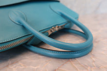 将图片加载到图库查看器，HERMES／BOLIDE 1923 Swift leather Turquoise blue □K刻印 Hand bag 600060142
