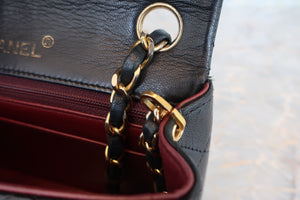 CHANEL/シャネル ミニマトラッセシングルフラップチェーンショルダーバッグ ラムスキン ブラック/ゴールド金具 ショルダーバッグ 700060276