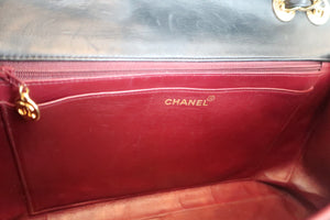 CHANEL/シャネル デカマトラッセシングルフラップチェーンショルダーバッグ ラムスキン ブラック/ゴールド金具 ショルダーバッグ 600050119