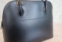 将图片加载到图库查看器，HERMES／BOLIDE 31 Box carf leather Black 〇Y刻印 Hand bag 700120244
