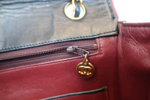 CHANEL Matelasse By color chain shoulder bag Lambskin Black/Red/Gold hadware Shoulder bag 700100093