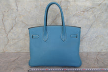 画像をギャラリービューアに読み込む, HERMES／エルメス バーキン30 トゴ ブルージーン □H刻印 ハンドバッグ 700100076
