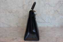 画像をギャラリービューアに読み込む, HERMES／エルメス ケリー32 ボックスカーフ ブラック 〇J刻印 ハンドバッグ 800030103
