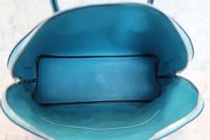 HERMES／BOLIDE 1923 Swift leather Turquoise blue □K Engraving Hand bag 600060142