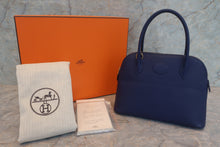 画像をギャラリービューアに読み込む, HERMES／エルメス ボリード27 ヴォーエプソン ブルーアンクル D刻印 ハンドバッグ 700120240
