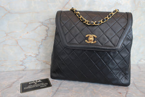 CHANEL/シャネル マトラッセチェーンショルダーバッグ ラムスキン ブラック/ゴールド金具 ショルダーバッグ 700060231