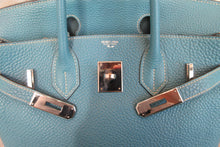 画像をギャラリービューアに読み込む, HERMES／エルメス バーキン30 トゴ ブルージーン □H刻印 ハンドバッグ 700100076
