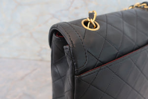 CHANEL/シャネル マトラッセチェーンショルダーバッグ ラムスキン ブラック/ゴールド金具 ショルダーバッグ 700060231