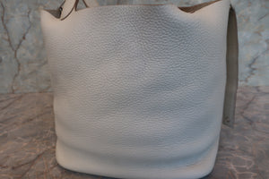 HERMES／エルメス ピコタンロックGM トリヨンクレマンス パールグレー □O刻印 ハンドバッグ 700030190