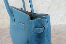 画像をギャラリービューアに読み込む, HERMES／エルメス バーキン30 トゴ ブルージーン □H刻印 ハンドバッグ 700100076
