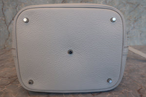 HERMES／エルメス ピコタンロックGM トリヨンクレマンス パールグレー □O刻印 ハンドバッグ 700030190