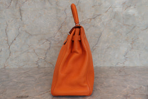 HERMES  KELLY 35 Clemence leather Orange □N刻印 Shoulder bag 700010136