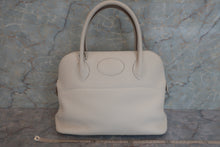 将图片加载到图库查看器，HERMES／BOLIDE 31 Clemence leather Craie A刻印 Shoulder bag 600090136
