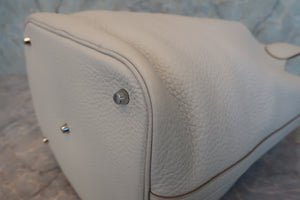 HERMES／エルメス ピコタンロックGM トリヨンクレマンス パールグレー □O刻印 ハンドバッグ 700030190