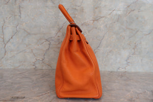 HERMES  KELLY 35 Clemence leather Orange □N刻印 Shoulder bag 700010136