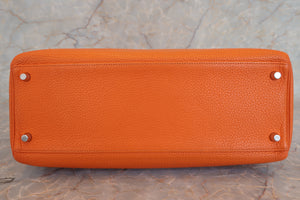 HERMES  KELLY 35 Clemence leather Orange □N刻印 Shoulder bag 700010136