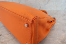 将图片加载到图库查看器，HERMES  KELLY 35 Clemence leather Orange □N刻印 Shoulder bag 700010136
