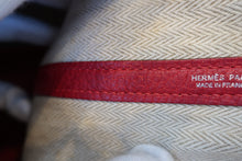 将图片加载到图库查看器，HERMES GARDEN PARTY ＰＭ Negonda leather Rouge casaque □Q刻印 Tote bag 800080197
