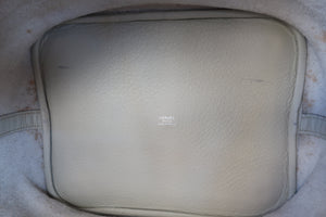HERMES／エルメス ピコタンロックGM トリヨンクレマンス パールグレー □O刻印 ハンドバッグ 700030190