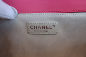 CHANEL/シャネル ボーイシャネル チェーンショルダーバッグ ラムスキン ピンク/シルバー金具 ショルダーバッグ 600080066