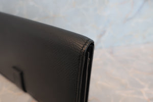 HERMES／エルメス ベアンスフレ ヴォーエプソン ブラック 財布 700050133