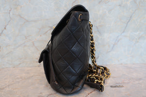 CHANEL/シャネル マトラッセチェーンリュック ラムスキン ブラック/ゴールド金具 リュック 700090056