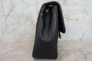 CHANEL/香奈儿 迷你CF 单盖 链条包 羊皮 Black/Gold hadware(黑色/金色金属) 肩背包 700020006