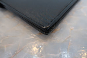 HERMES／エルメス ベアンスフレ ヴォーエプソン ブラック 財布 700050133