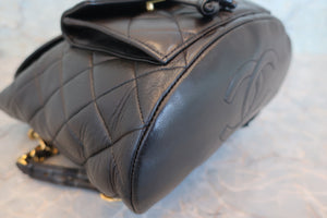 CHANEL/シャネル マトラッセチェーンリュック ラムスキン ブラック/ゴールド金具 リュック 700090056