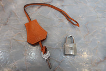 将图片加载到图库查看器，HERMES  KELLY 35 Clemence leather Orange □N刻印 Shoulder bag 700010136
