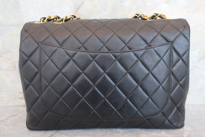CHANEL/シャネル 中マトラッセシングルフラップチェーンショルダーバッグ ラムスキン ブラック/ゴールド金具 ショルダーバッグ 700060269