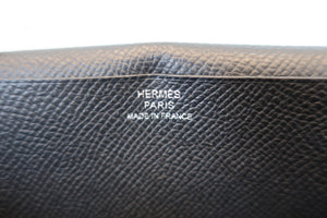 HERMES／エルメス ベアンスフレ ヴォーエプソン ブラック 財布 700050133