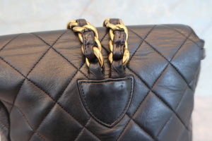 CHANEL/シャネル マトラッセチェーンリュック ラムスキン ブラック/ゴールド金具 リュック 700090056