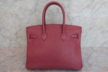 Load image into Gallery viewer, HERMES BIRKIN 30 Clemence leather Bois de rose □O Engraving Hand bag 600090128
