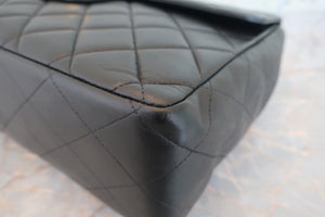 CHANEL/シャネル 中マトラッセシングルフラップチェーンショルダーバッグ ラムスキン ブラック/ゴールド金具 ショルダーバッグ 700060269