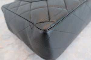 CHANEL/シャネル 中マトラッセシングルフラップチェーンショルダーバッグ ラムスキン ブラック/ゴールド金具 ショルダーバッグ 700060269