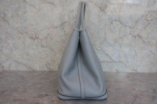 将图片加载到图库查看器，HERMES  GARDEN PARTY PM Epsom leather Blue pale A刻印 Tote bag 800020162
