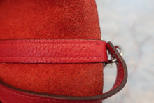 将图片加载到图库查看器，HERMES PICOTIN LOCK MM Clemence leather Rouge casaque □P刻印 Hand bag 600060150
