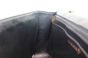 CHANEL/シャネル 中マトラッセシングルフラップチェーンショルダーバッグ ラムスキン ブラック/ゴールド金具 ショルダーバッグ 700060269
