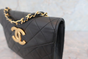 CHANEL/大号经典双C 链条包 羊皮 Black/Gold hadware(黑色/金色金属) 肩背包 600080056